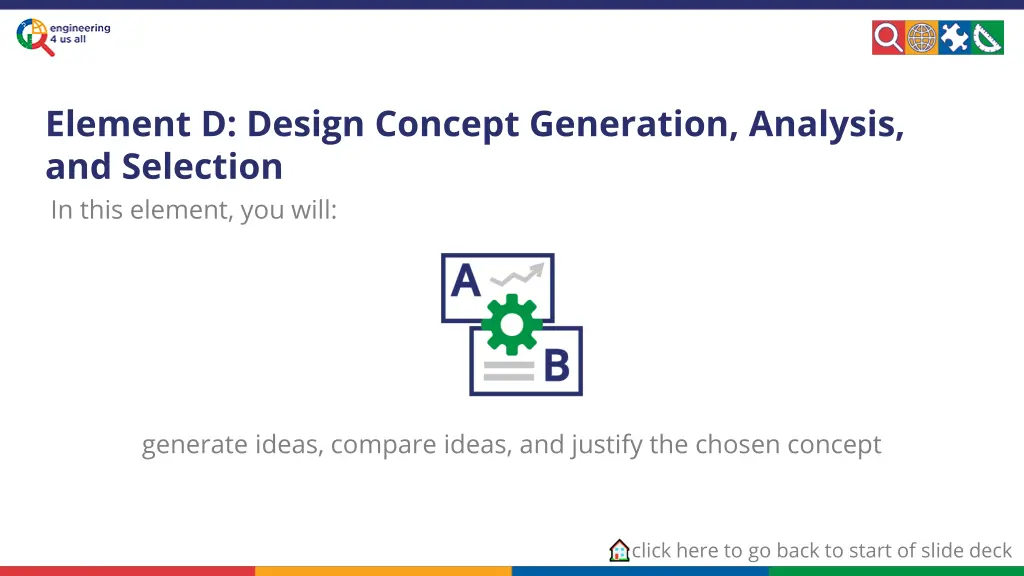 element d design concept generation analysis
