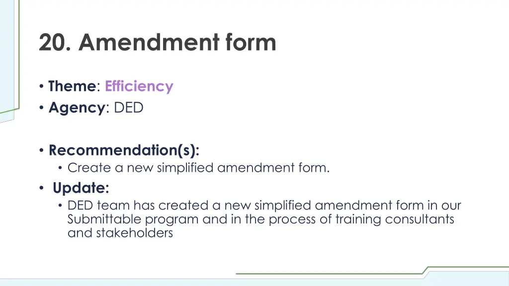 20 amendment form