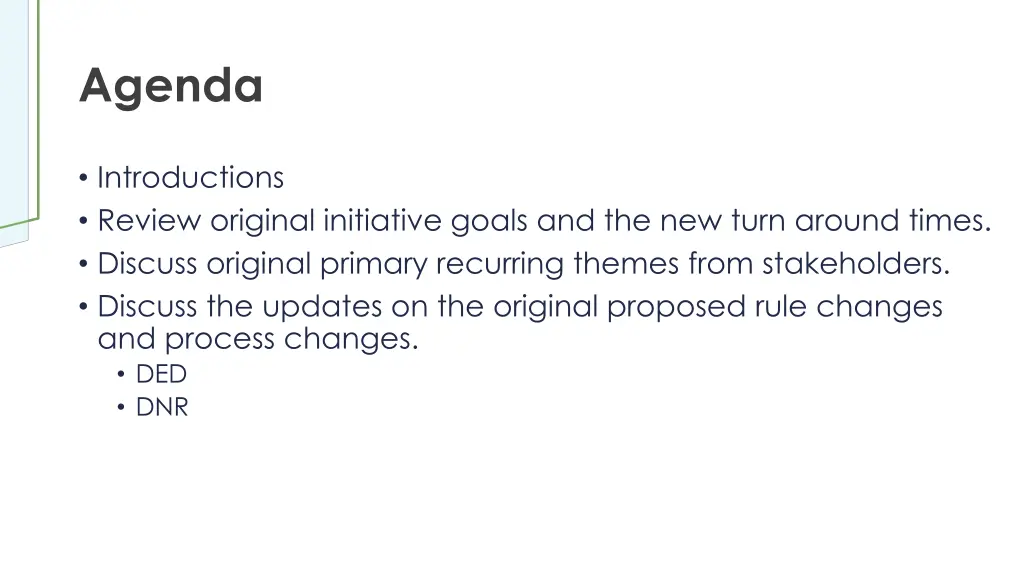 agenda