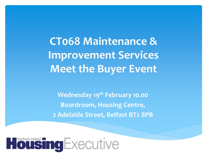 ct068 maintenance improvement services meet