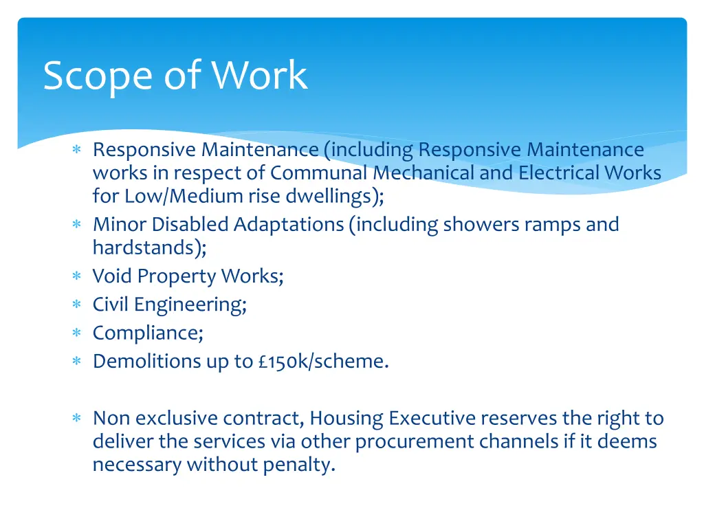 scope of work