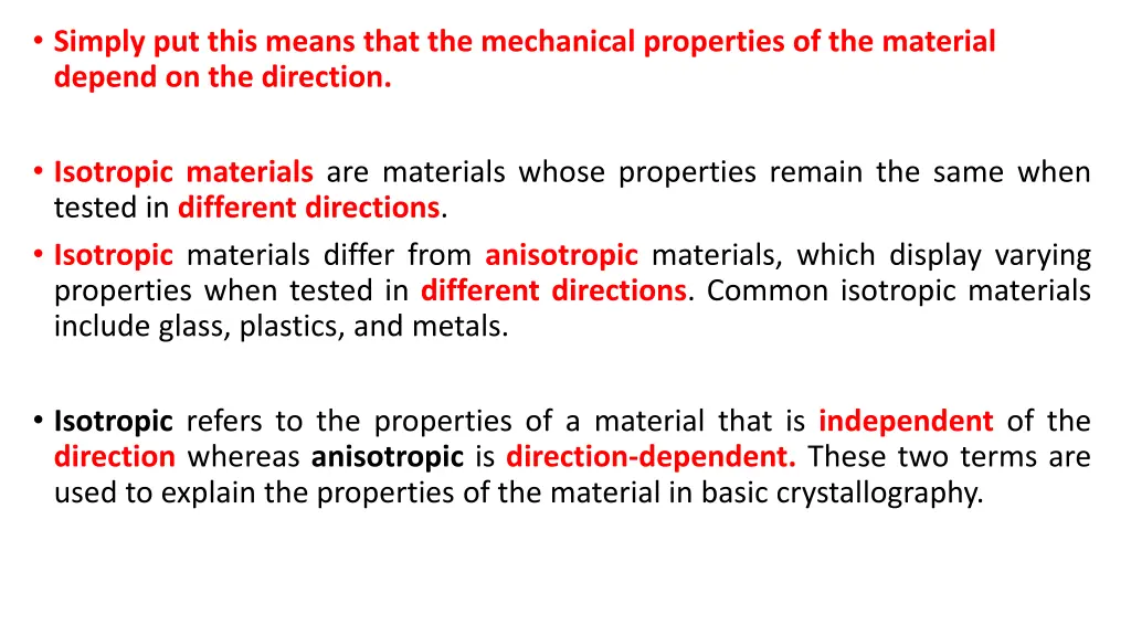 simply put this means that the mechanical