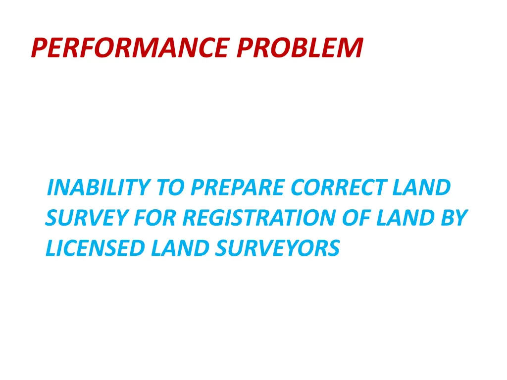 performance problem