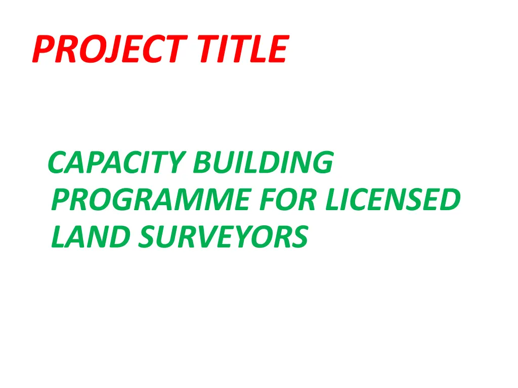 project title