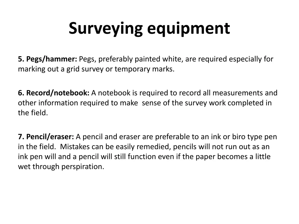 surveying equipment 6