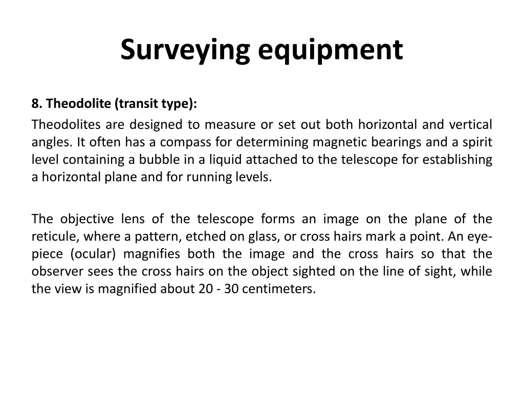 surveying equipment 7