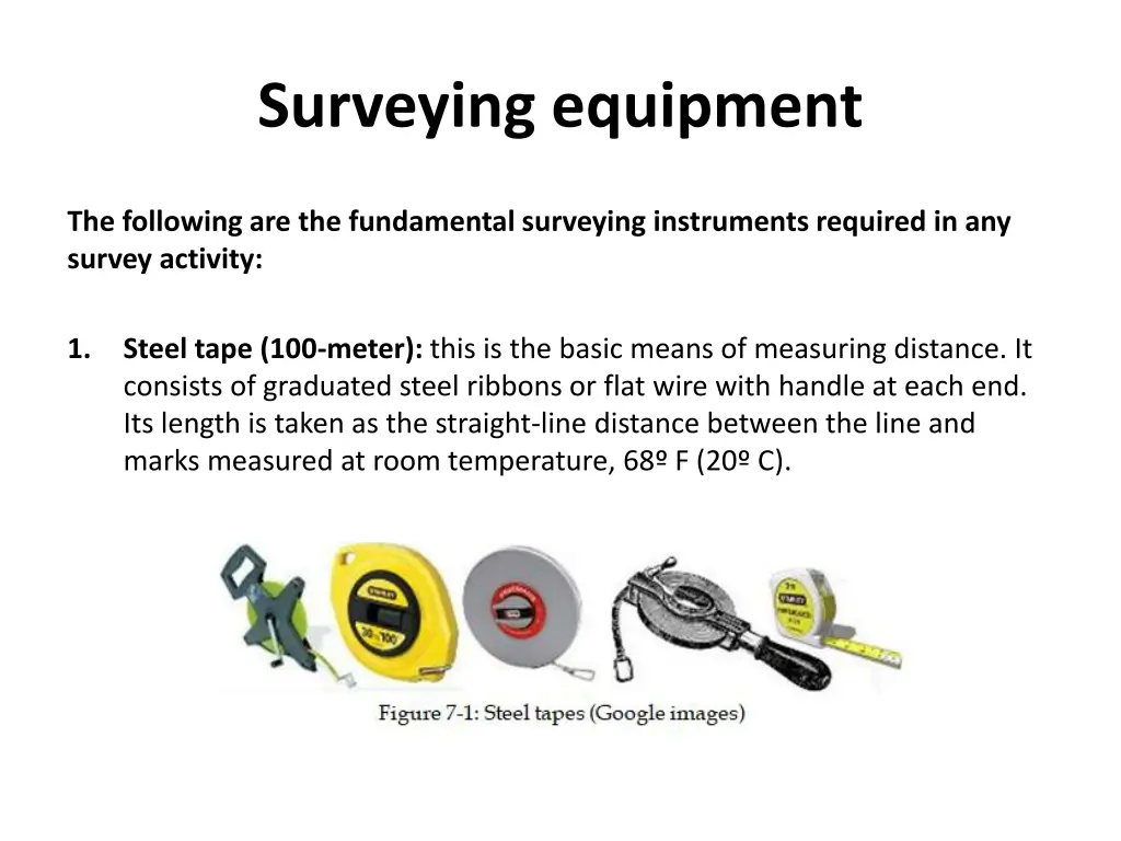 surveying equipment