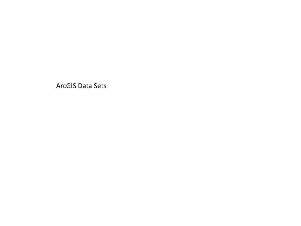 arcgis data sets 1