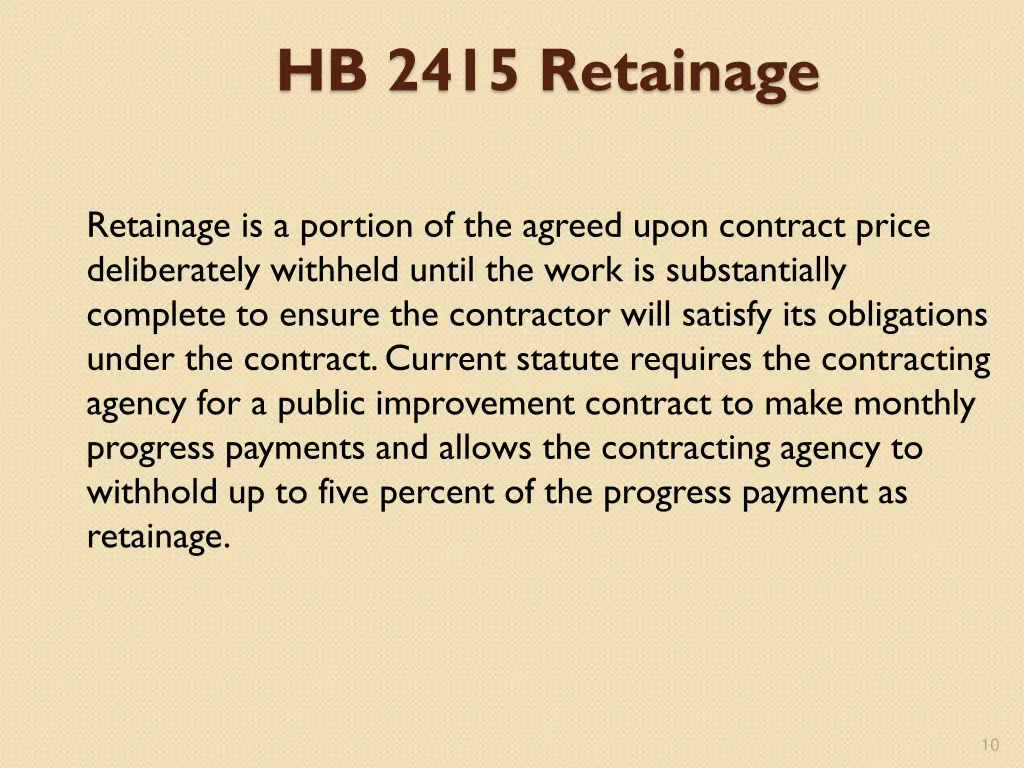 hb 2415 retainage