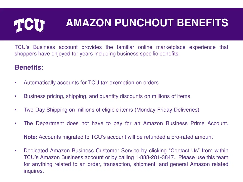 amazon punchout benefits
