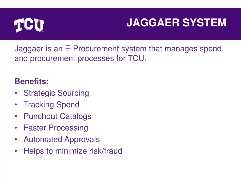 jaggaer system