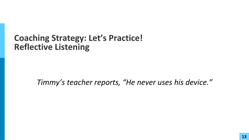 coaching strategy let s practice reflective
