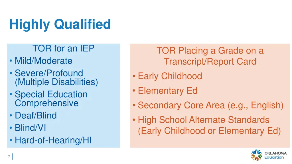 highly qualified