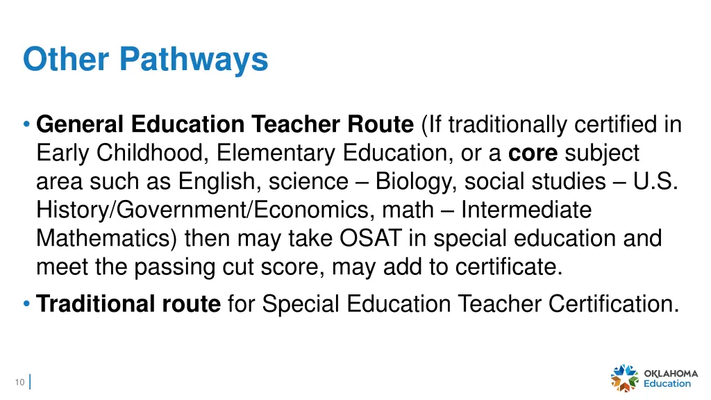 other pathways