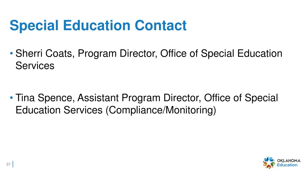 special education contact