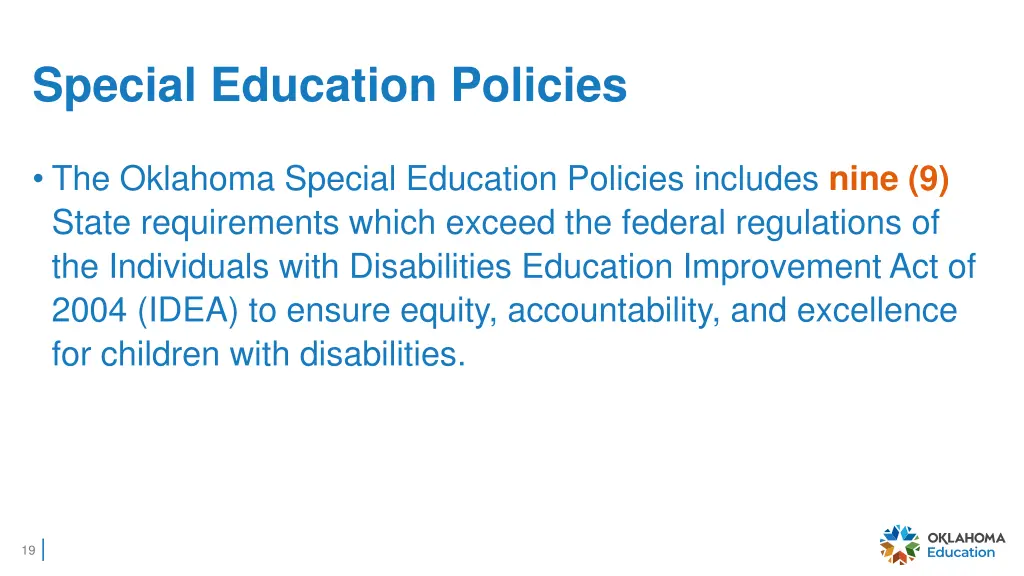 special education policies