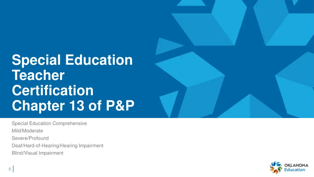 special education teacher certification chapter