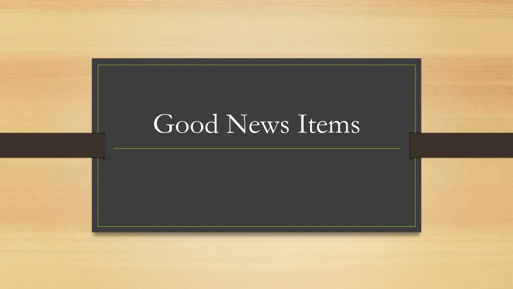 good news items