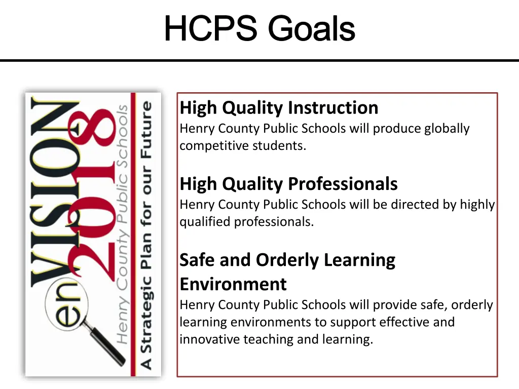 hcps goals