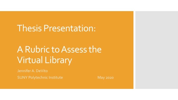 thesis presentation