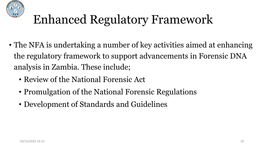 enhanced regulatory framework