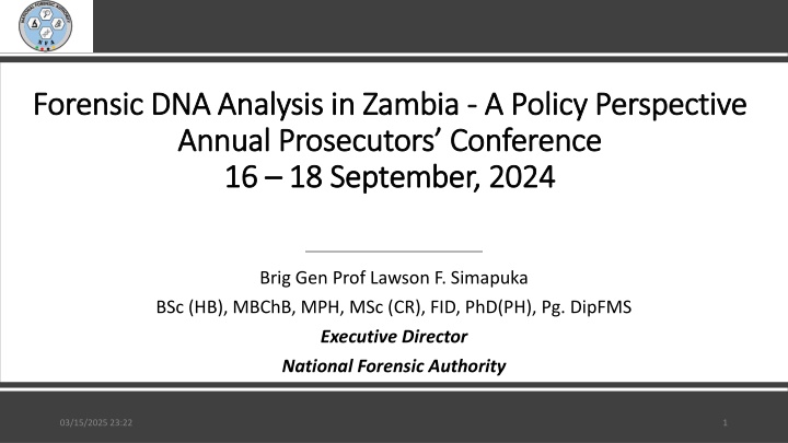 forensic dna analysis in zambia forensic