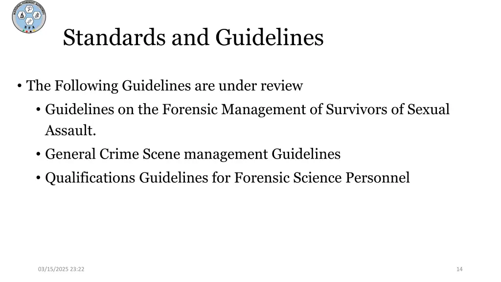 standards and guidelines 1