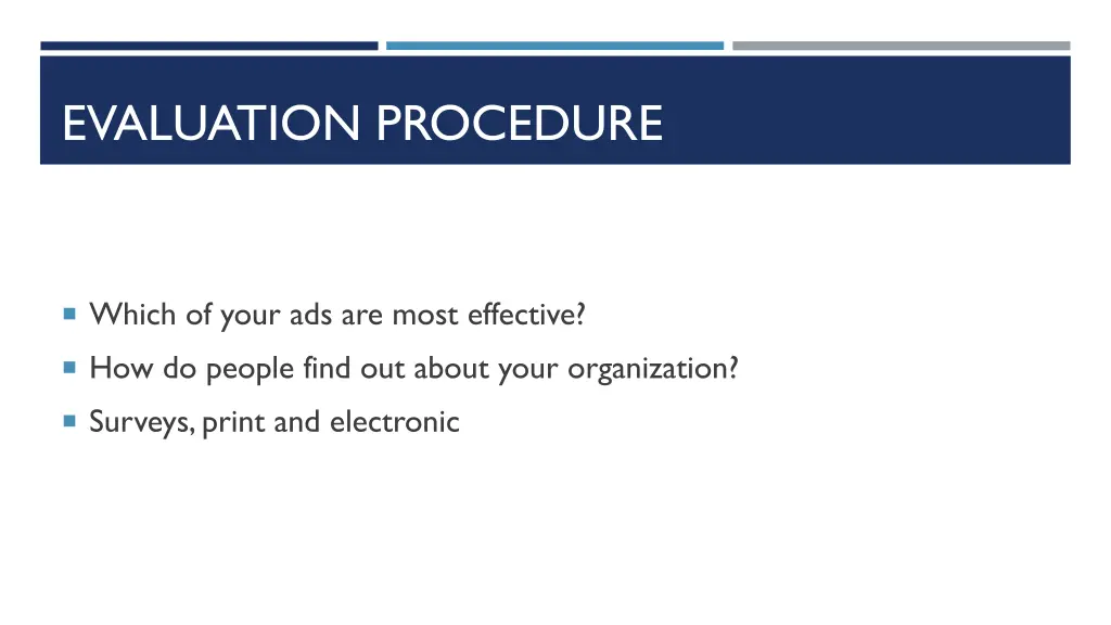 evaluation procedure