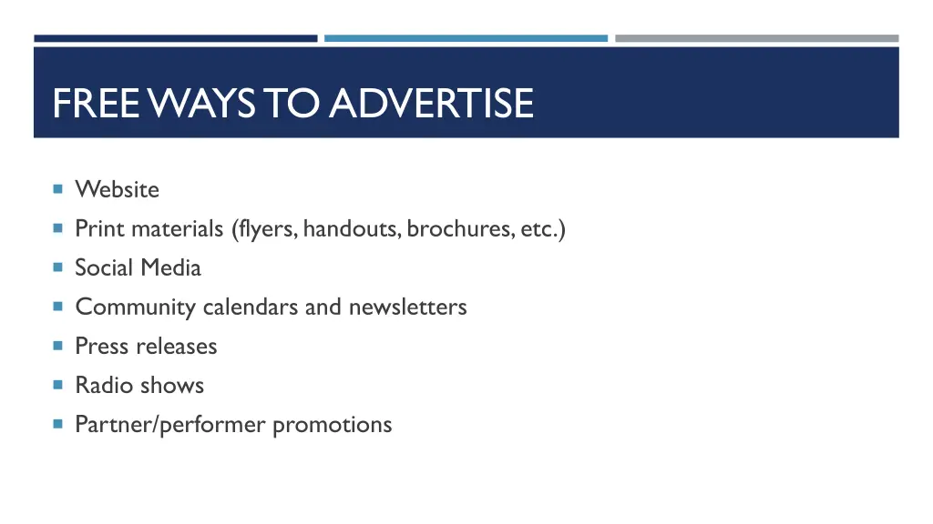 free ways to advertise
