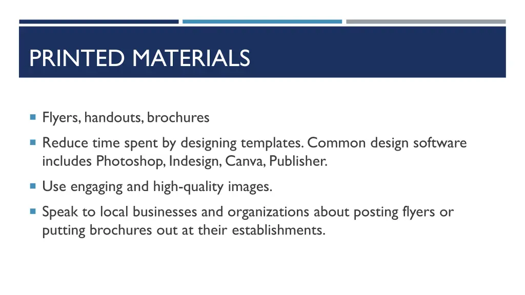 printed materials