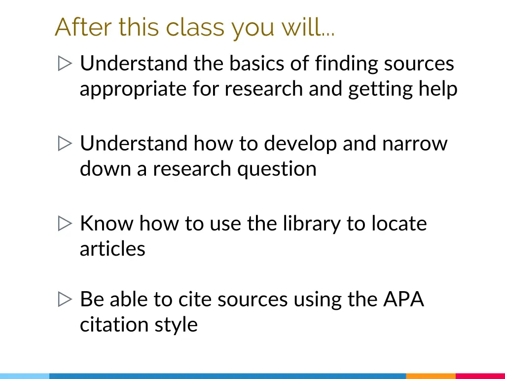 after this class you will