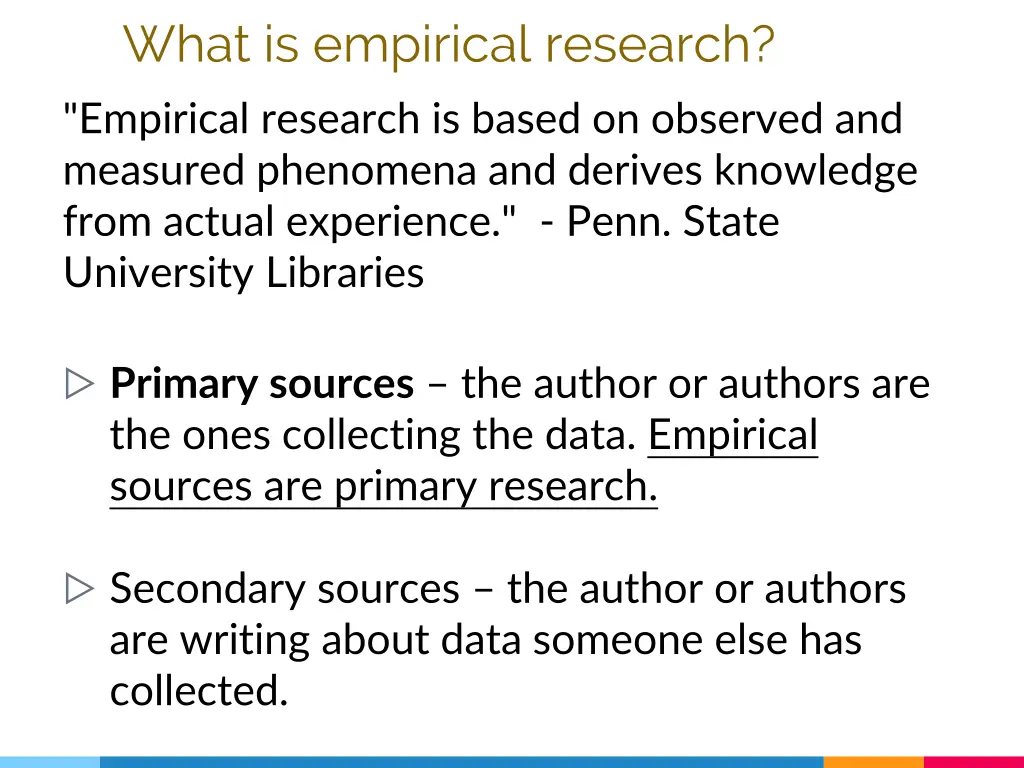 what is empirical research