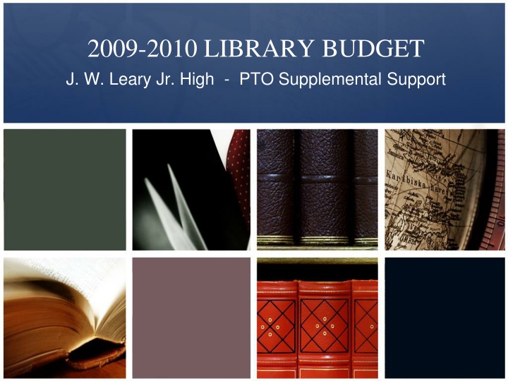 2009 2010 library budget j w leary jr high