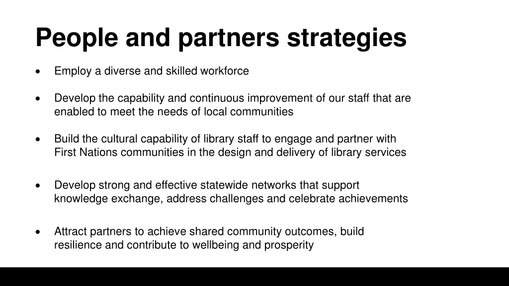 people and partners strategies