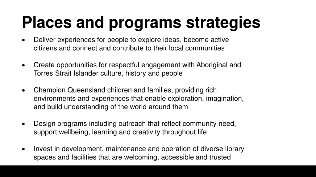 places and programs strategies
