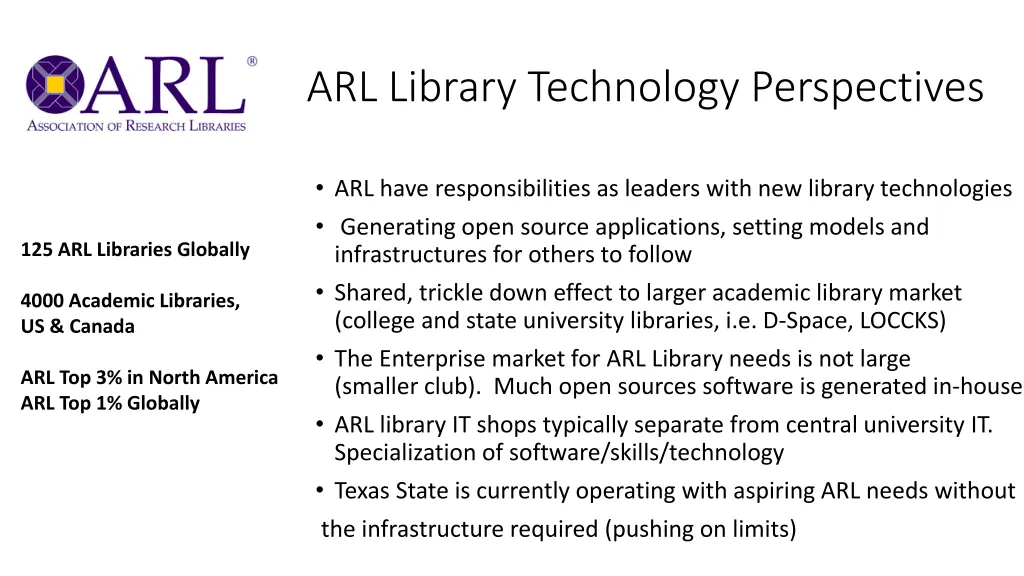 arl library technology perspectives