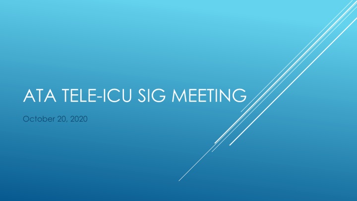 ata tele icu sig meeting