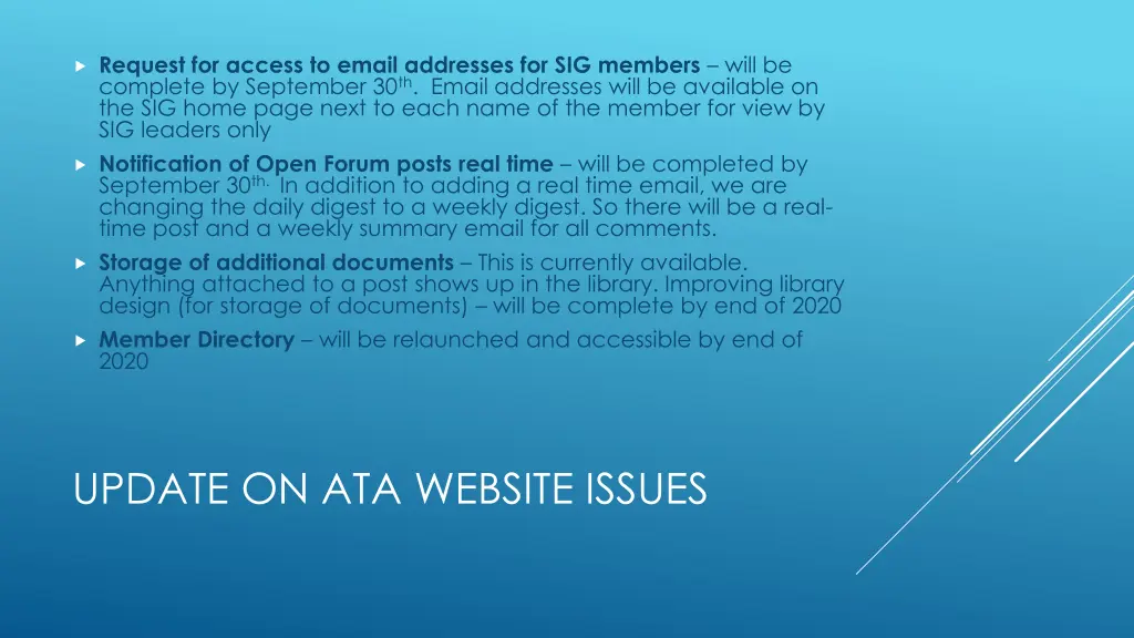 request for access to email addresses