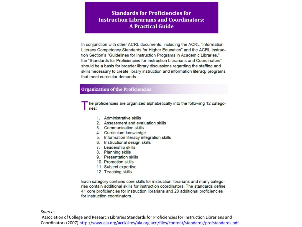 source association of college and research