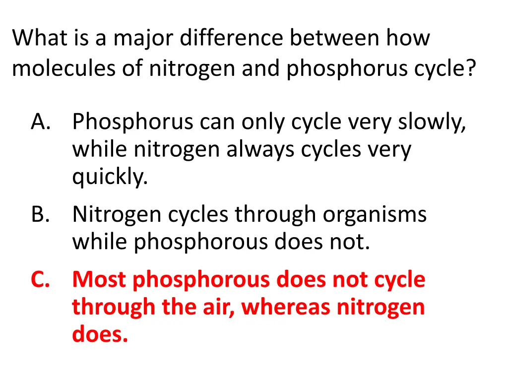 what is a major difference between how molecules