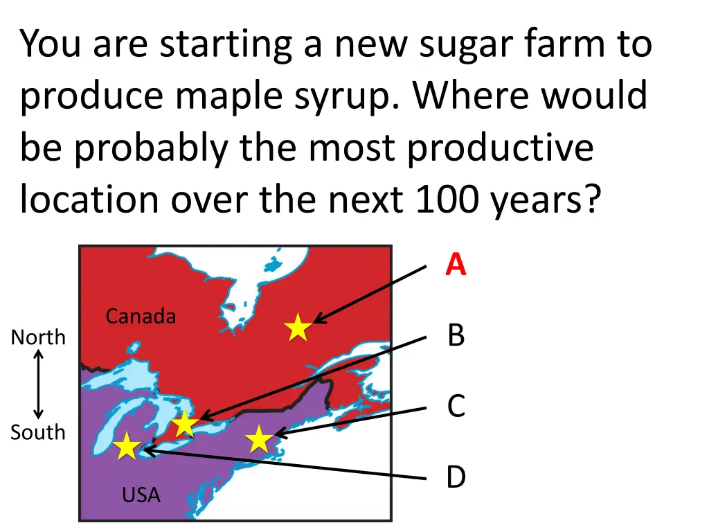 you are starting a new sugar farm to produce