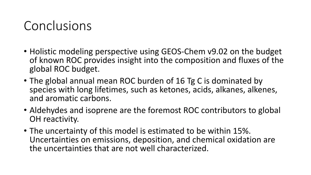 conclusions