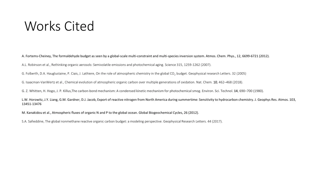 works cited