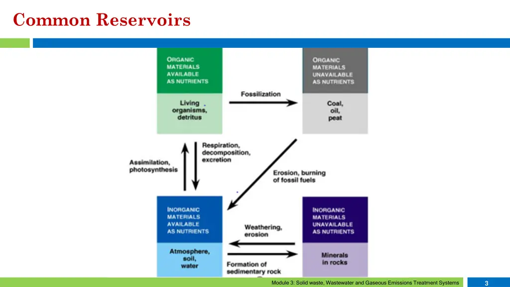 common reservoirs