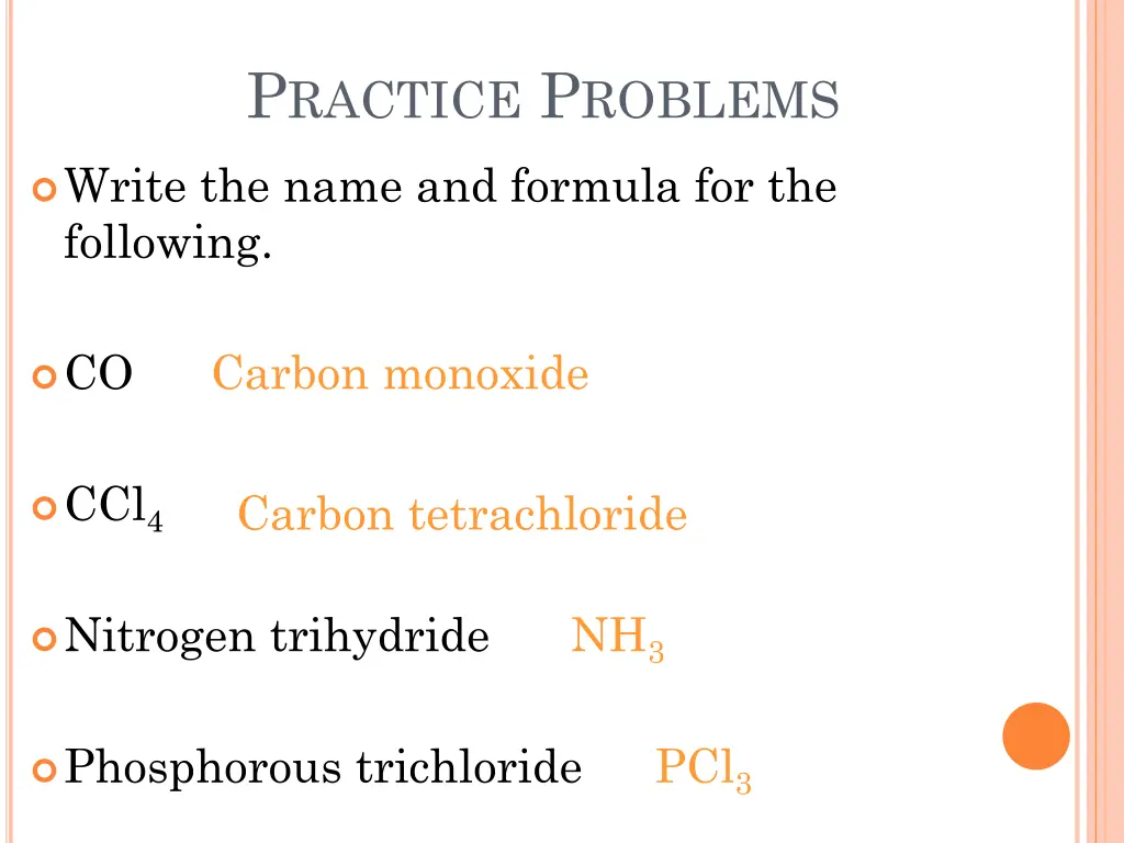p ractice p roblems 1