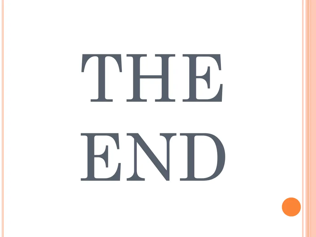 the end