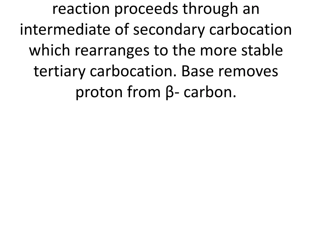 reaction proceeds through an intermediate