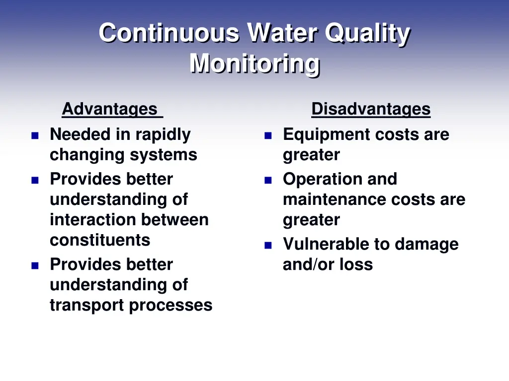continuous water quality monitoring 1