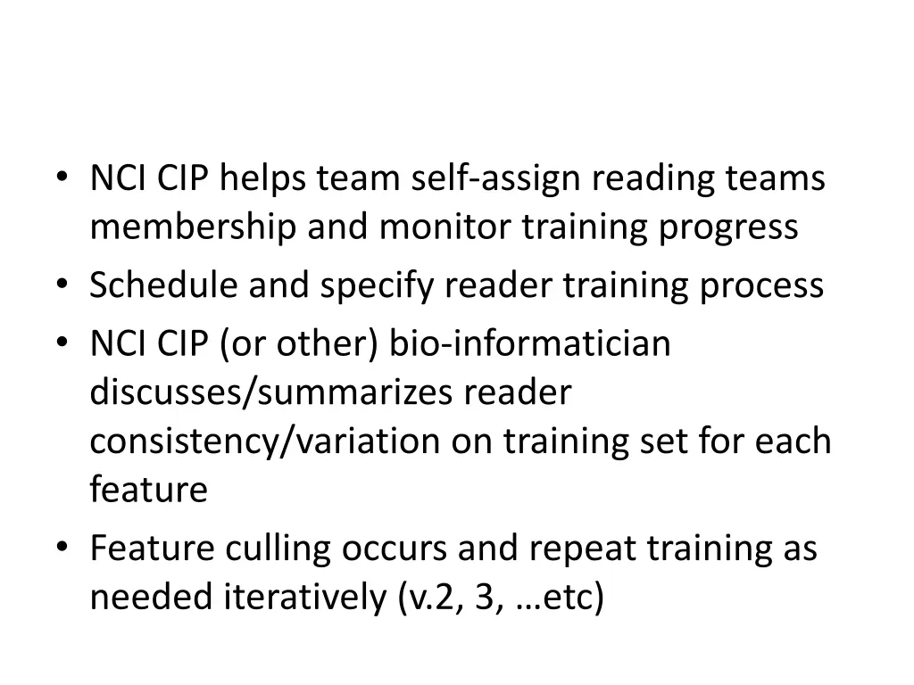 nci cip helps team self assign reading teams