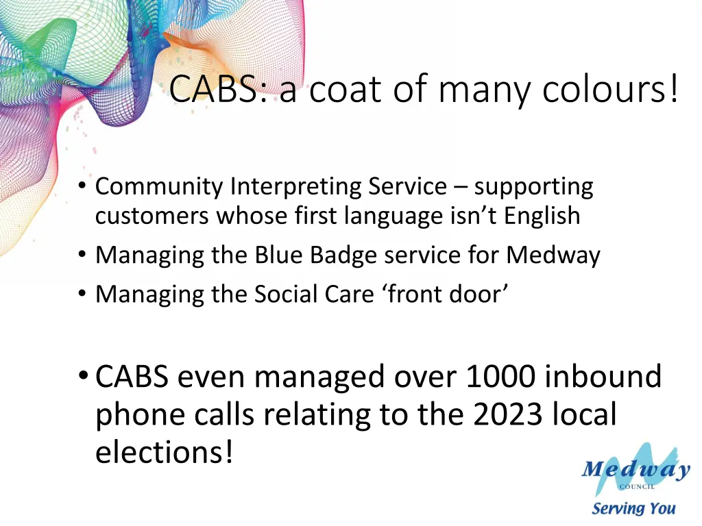 cabs a coat of many colours